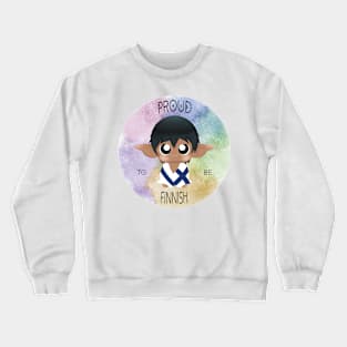 Proud to be Finnish (Sleepy Forest Creatures) Crewneck Sweatshirt